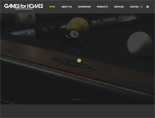 Tablet Screenshot of gamesforhomes.com